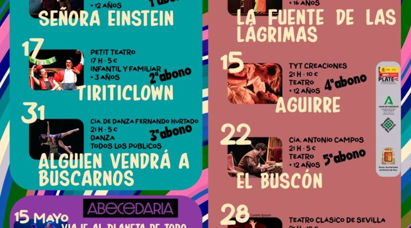 Citas culturales de Mayo y Junio organizadas desde el Ayuntamiento de Mairena del Alcor
