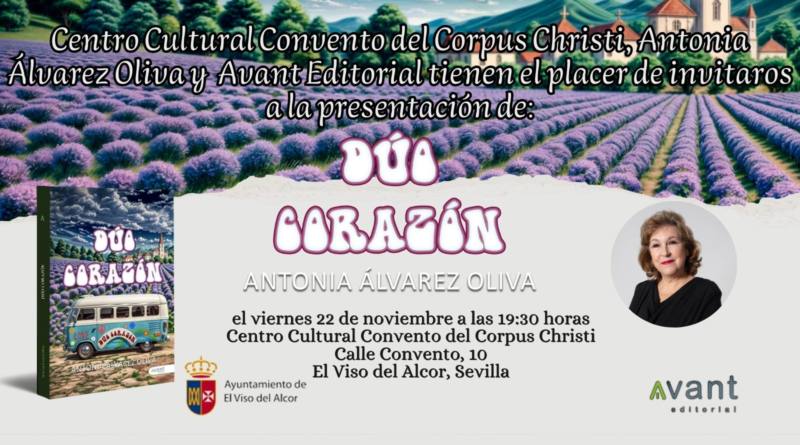 Antonia Álvarez Oliva presenta su primera novela “Dúo Corazón” en El Viso del Alcor