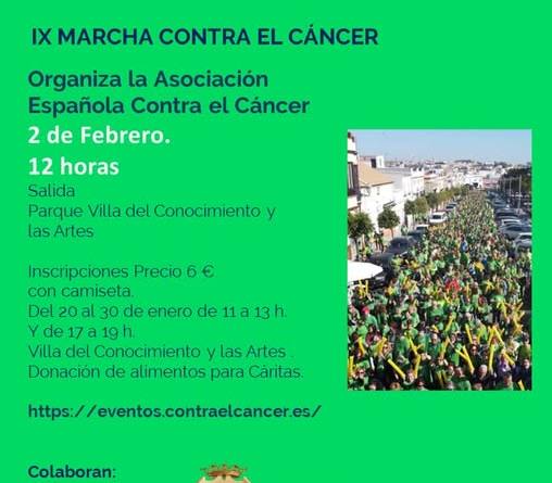 Plazo abierto para la inscripción en la IX Marcha Contra el Cáncer el 2 de febrero