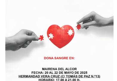 Donación de Sangre la semana que viene de martes a jueves en la Veracruz de Mairena