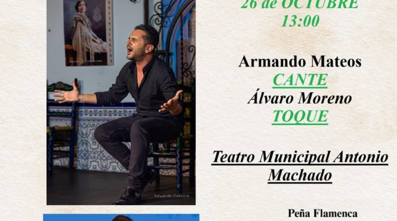 Recital flamenco con Armando Mateo y la guitarra de Álvaro Moreno en El Viso del Alcor