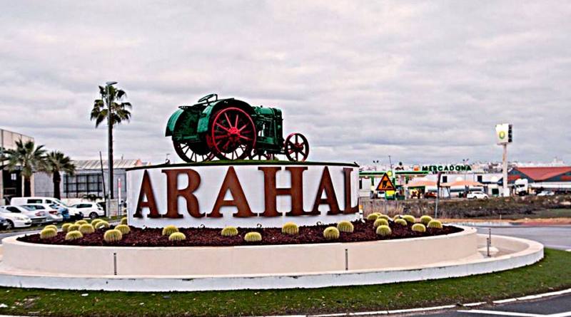 Corte de carretera en la A-92 en término de Arahal y problemas en la línea de ferrocarril