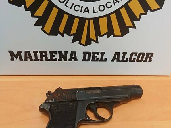 La Policía Local de Mairena del Alcor encontró una pistola antigua que funciona
