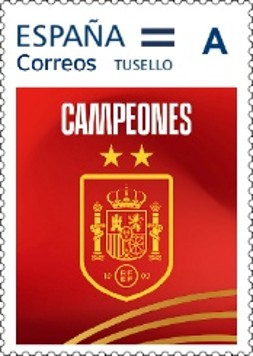 Correos celebra el triunfo de España en el Mundial con la emisión de un sello especial conmemorativo