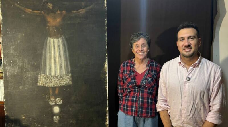 Alcalá de Guadaíra recupera una pintura del Cristo de Burgos del siglo XVII
