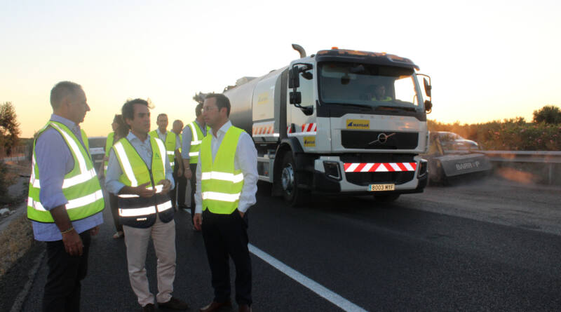 Renovación del firme de 20 kilómetros de la Autovía A-92 en la provincia de Sevilla