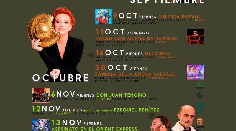 Programa Cultural de Otoño en el Teatro Municipal Calixto Sánchez de Mairena del Alcor