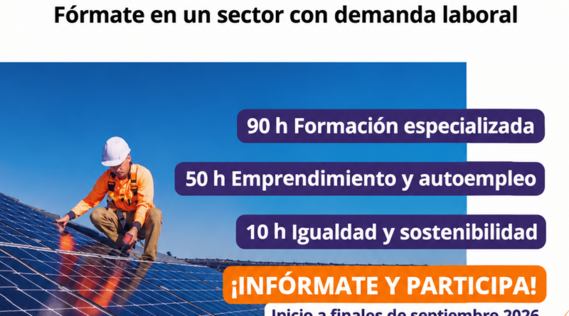 Tefucal abre una nueva edición de formación en instalaciones solares fotovoltaicas