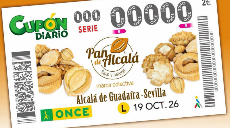 El próximo lunes 19 de octubre la ONCE dedica su cupón diario al Pan de Alcalá de Guadaíra